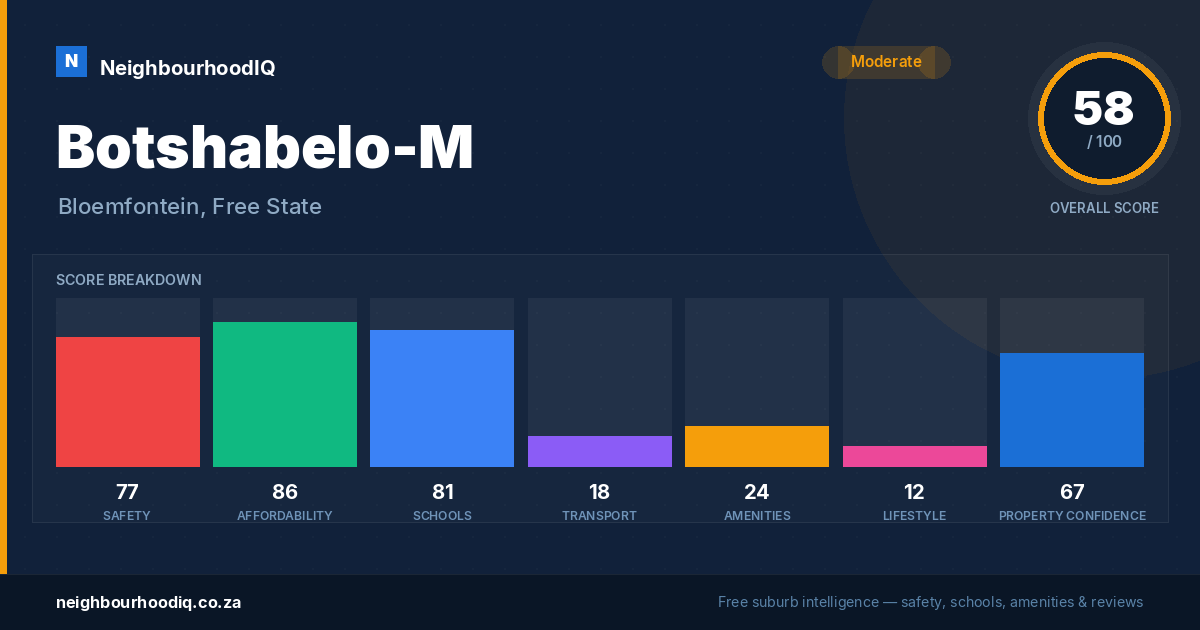 Botshabelo-M report card