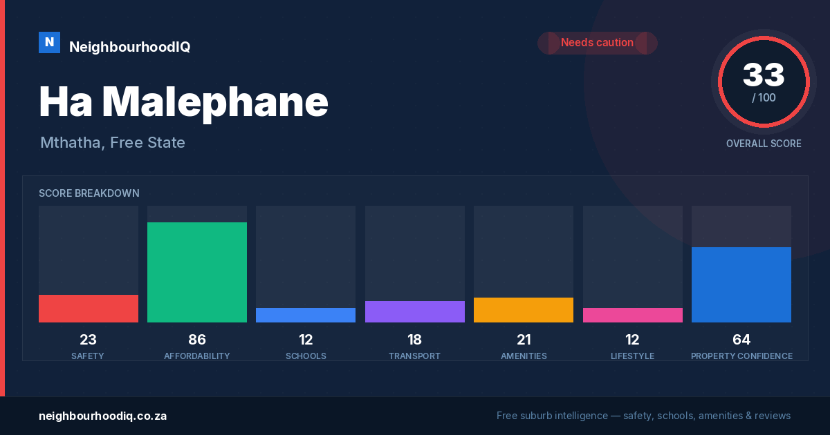 Ha Malephane report card
