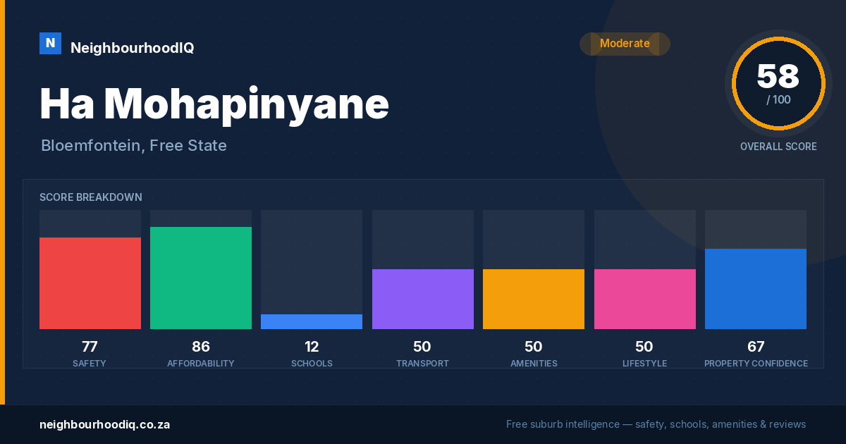 Ha Mohapinyane report card