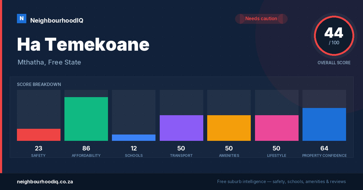 Ha Temekoane report card