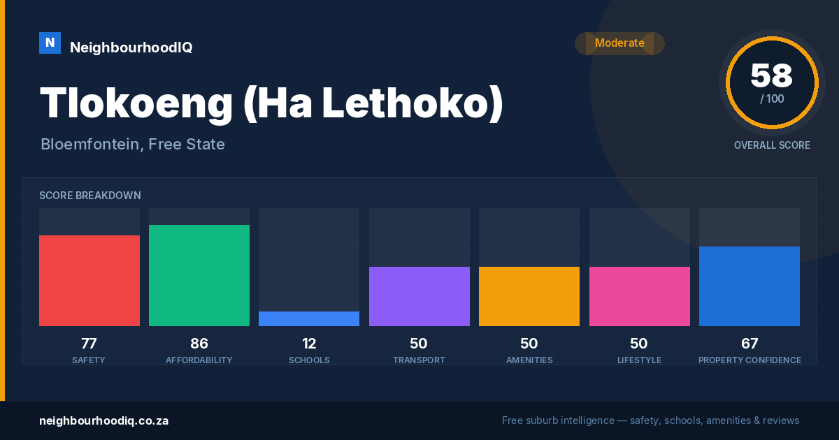 Tlokoeng (Ha Lethoko) report card