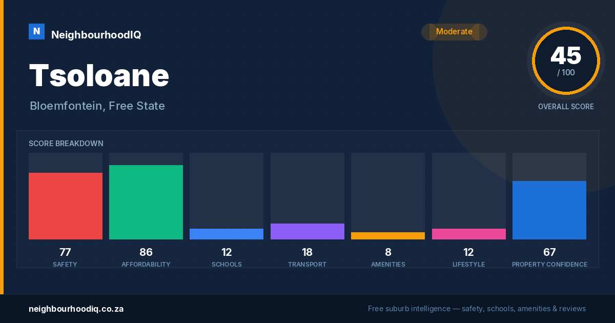Tsoloane report card