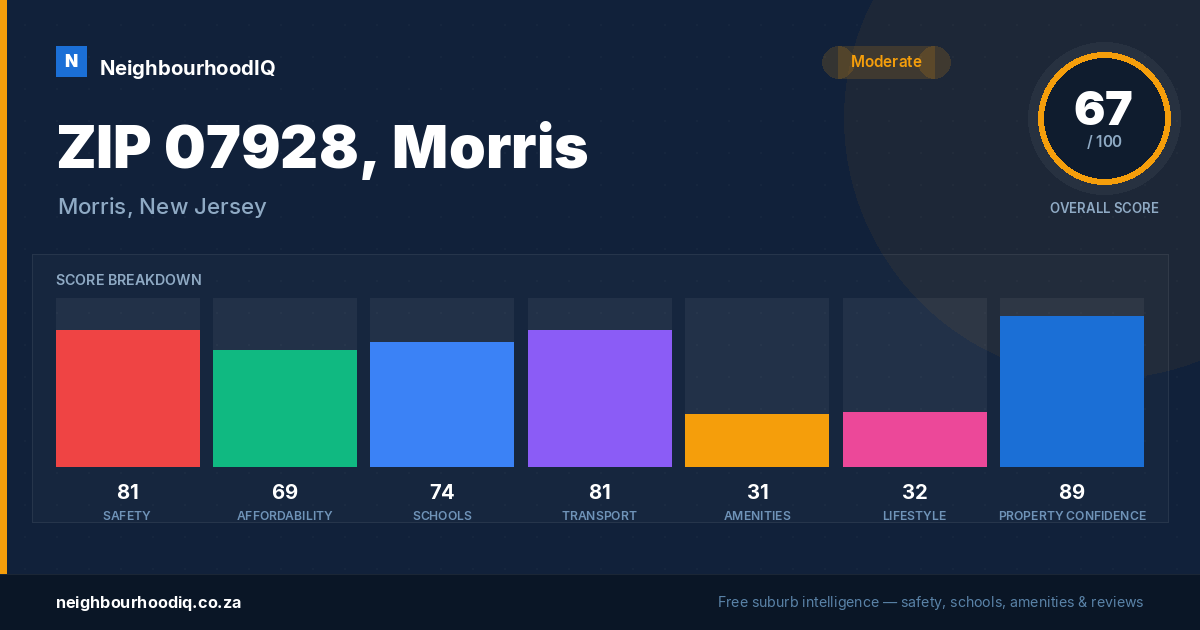 ZIP 07928, Morris report card