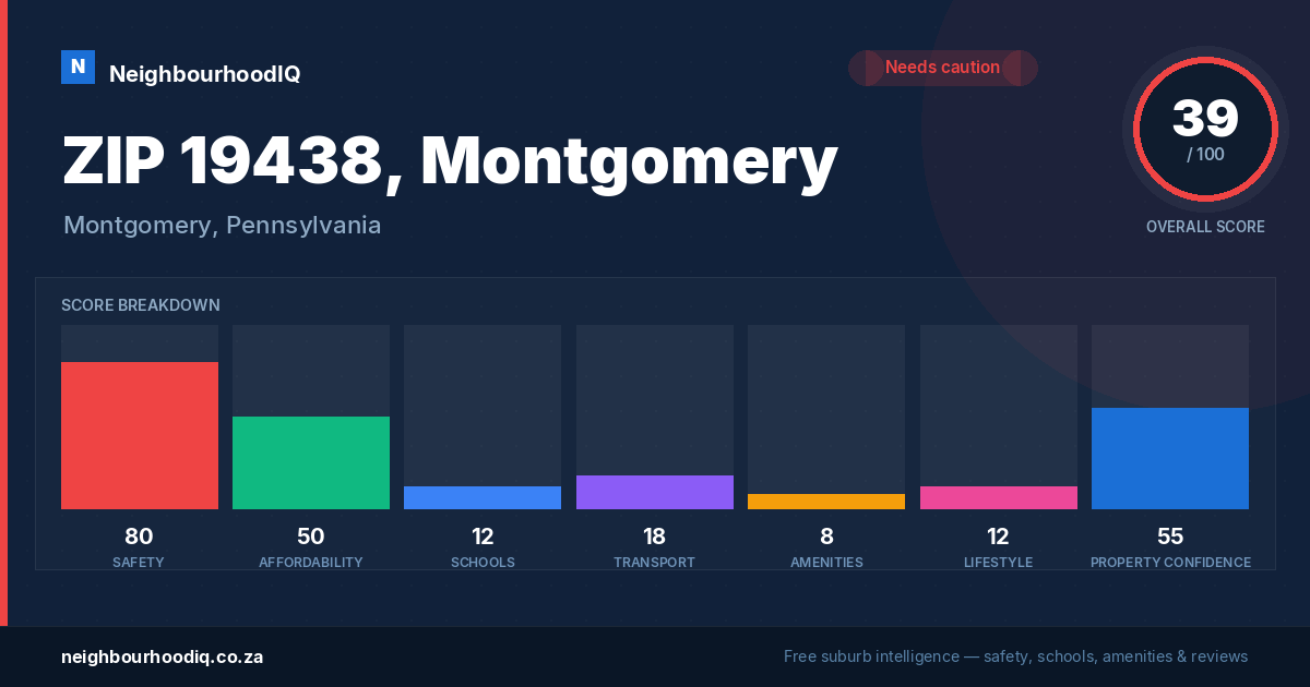 ZIP 19438, Montgomery report card