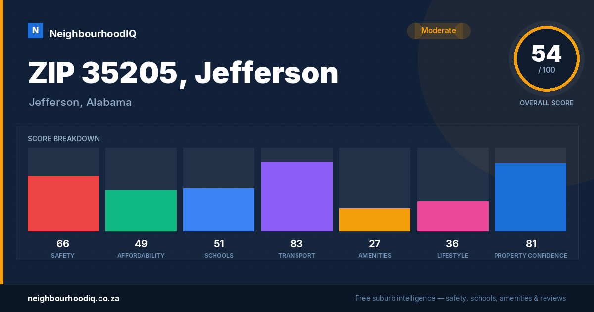 ZIP 35205, Jefferson report card