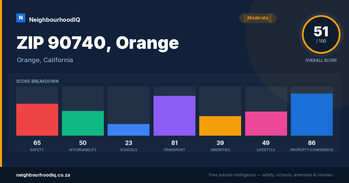ZIP 90740, Orange report card