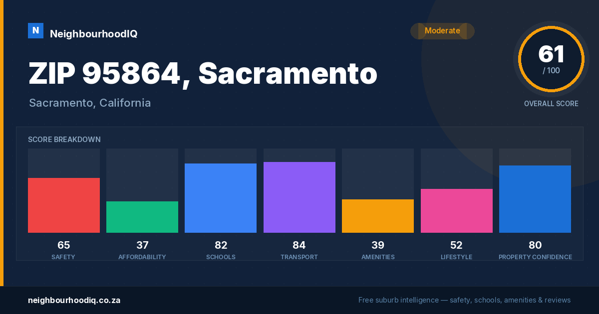 ZIP 95864, Sacramento report card